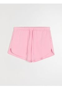 Sinsay - Dresowe szorty z kieszeniami - różowy. Kolor: różowy. Materiał: dresówka #1