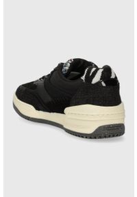 Desigual sneakersy kolor czarny 23WSKA07.2000. Nosek buta: okrągły. Zapięcie: sznurówki. Kolor: czarny. Materiał: materiał, włókno, guma #4