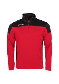 STANNO - Bluza dresowa 1/4 z zamkiem błyskawicznym Stanno Pride. Kolor: wielokolorowy, czarny, czerwony. Materiał: dresówka #1