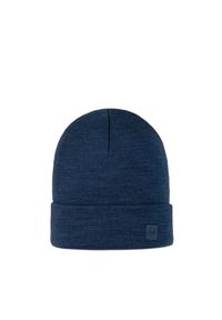 Buff - Czapka zimowa z wełny merino heavyweight. Kolor: niebieski. Materiał: wełna. Sezon: zima. Styl: sportowy