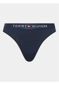 TOMMY HILFIGER - Tommy Hilfiger Stringi UW0UW04146 Granatowy. Kolor: niebieski. Materiał: bawełna