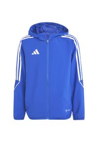 Adidas - Kurtka dla dzieci adidas Tiro 23 League Windbreaker. Kolor: biały, niebieski, wielokolorowy