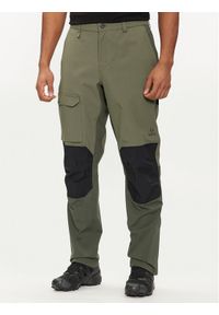 Halti Spodnie outdoor Hiker 064-0549 Khaki Regular Fit. Kolor: brązowy. Materiał: syntetyk. Sport: outdoor