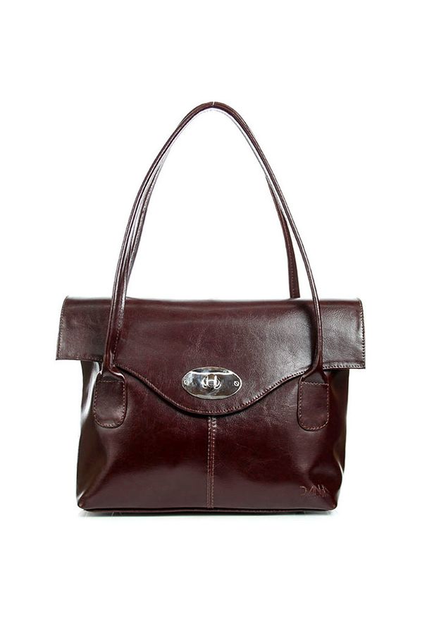 Torebka damska skórzana DAN-A T293 koniak. Materiał: skórzane. Styl: elegancki
