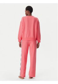 DKNY Piżama YI80040 Różowy Relaxed Fit. Kolor: różowy. Materiał: bawełna, syntetyk