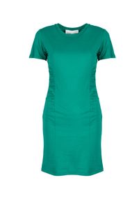 Silvian Heach Sukienka | CVP23124VE | Kobieta | Zielony. Kolor: zielony. Materiał: bawełna. Długość rękawa: krótki rękaw. Typ sukienki: dopasowane. Długość: mini #6