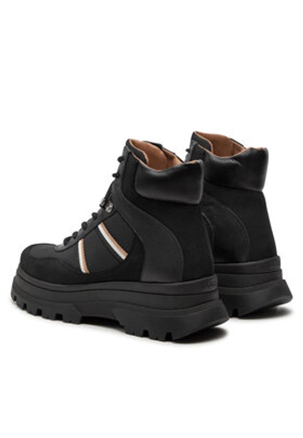 BOSS - Boss Trapery Foster LUBootie NYSD 50523507 Czarny. Kolor: czarny. Materiał: skóra