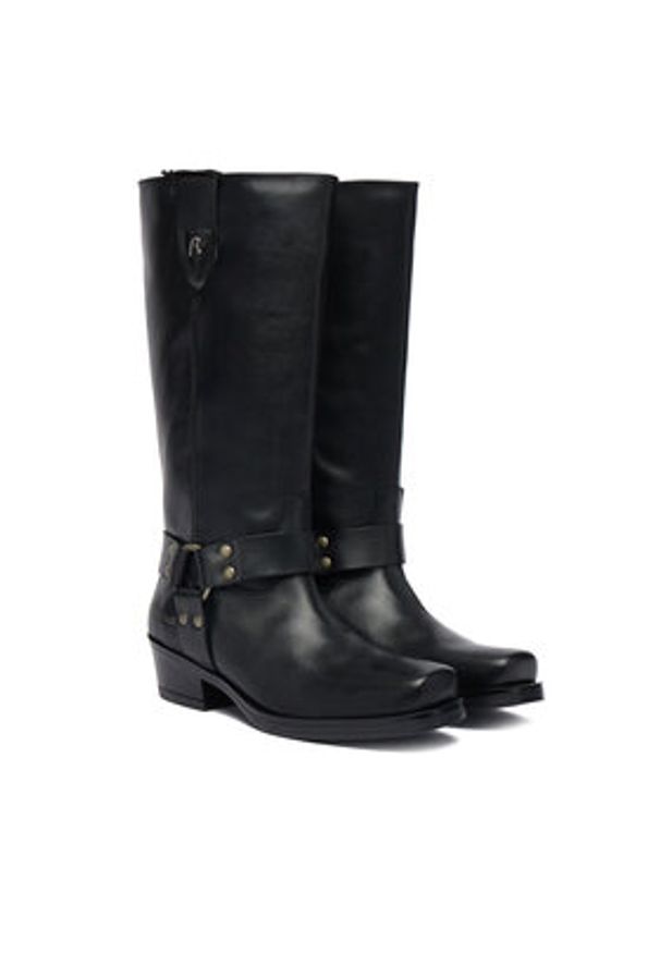 Replay - REPLAY Kozaki GWN88 .000.C0001L Czarny. Kolor: czarny. Materiał: skóra