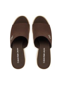 Calvin Klein Klapki Wedge Rope Slide Mg YW0YW01699 Brązowy. Kolor: brązowy. Materiał: materiał