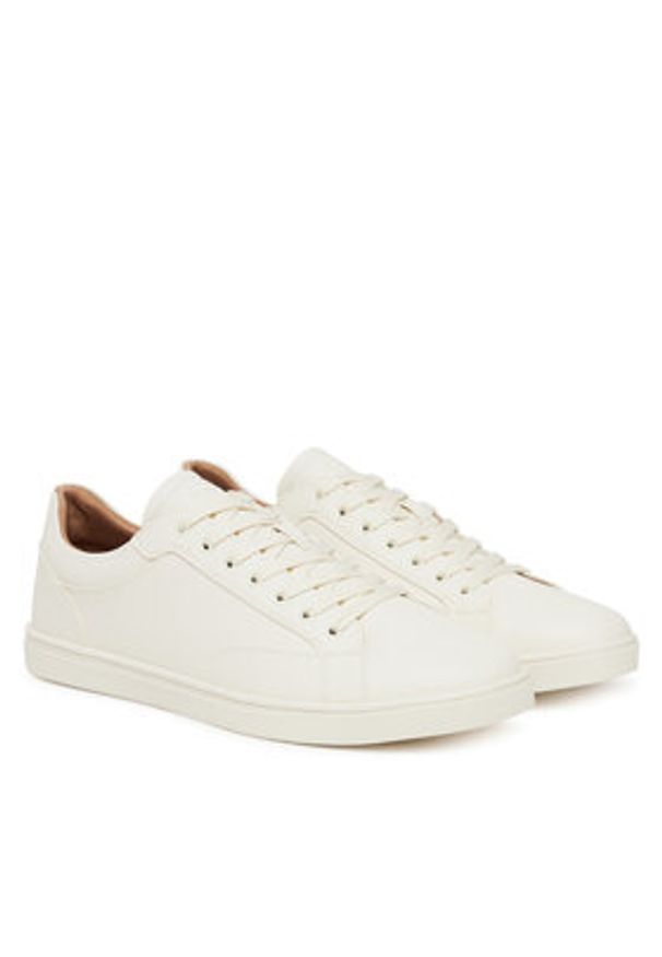 Aldo Sneakersy Poker 13963599 Écru. Materiał: skóra