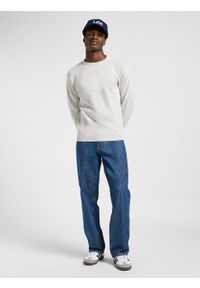 Lee - LEE MĘSKI SWETER LEE CLEAN RAGLAN SWEATER SHARP GREY MEL 112363889. Długość rękawa: raglanowy rękaw