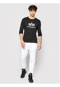 Alpha Industries Longsleeve Basic T-Ls 100510 Czarny Standard Fit. Kolor: czarny. Materiał: bawełna. Długość rękawa: długi rękaw #3