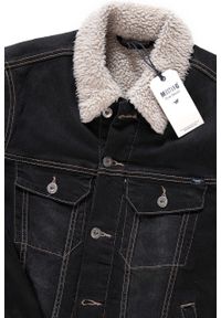 Mustang - MUSTANG New York Shearling MĘSKA KURTKA PRZEJŚCIOWA DENIM BLACK 1008509 4000 982. Materiał: jeans, denim #8