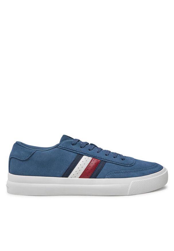 TOMMY HILFIGER - Tommy Hilfiger Sneakersy FM0FM05249 Granatowy. Kolor: niebieski. Materiał: zamsz, skóra