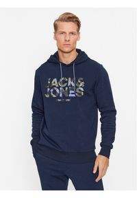 Jack & Jones - Jack&Jones Bluza James 12235338 Granatowy Regular Fit. Kolor: niebieski. Materiał: bawełna