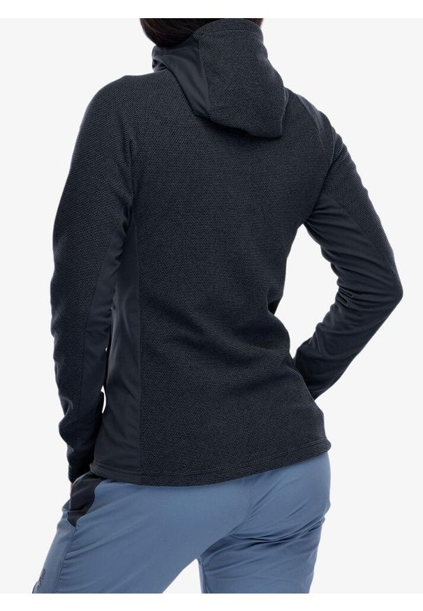 Bluza polarowa damska Rab Capacitor Hoody. Kolor: czarny. Materiał: polar