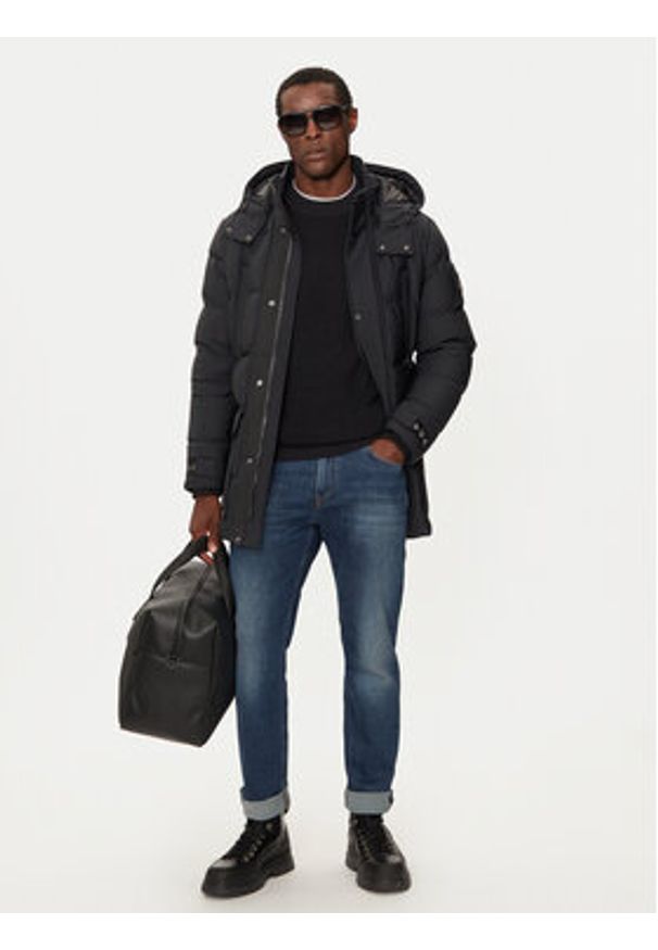 Moose Knuckles Kurtka puchowa Valleyfied 2 M32MJ152 Czarny Regular Fit. Kolor: czarny. Materiał: syntetyk