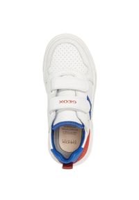 Geox - Buty dziecięce. Nosek buta: okrągły. Zapięcie: rzepy. Kolor: biały. Materiał: syntetyk, materiał, skóra ekologiczna, guma. Szerokość cholewki: normalna #3