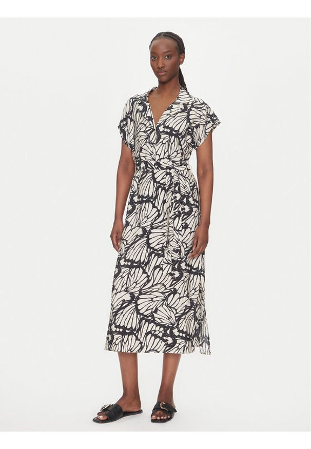 JDY Sukienka koszulowa Troya 15347216 Beżowy Regular Fit. Kolor: beżowy. Materiał: wiskoza. Typ sukienki: koszulowe