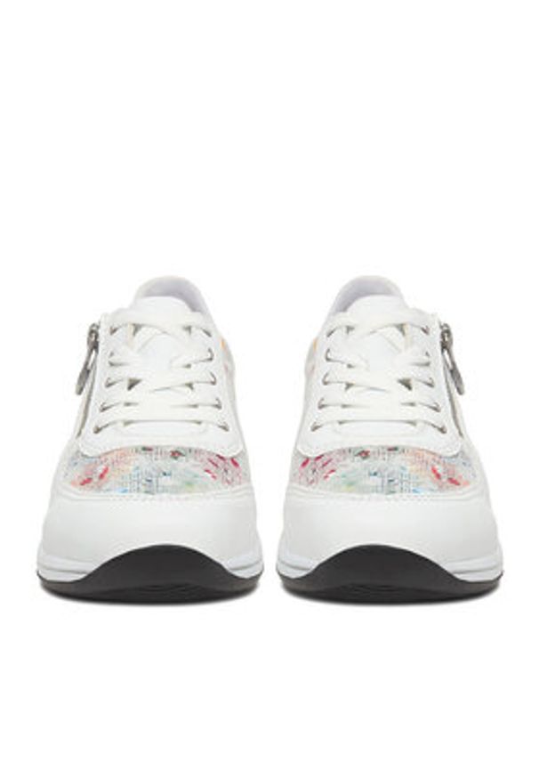 Rieker Sneakersy CEO-N1112-90 Biały. Kolor: biały. Materiał: skóra