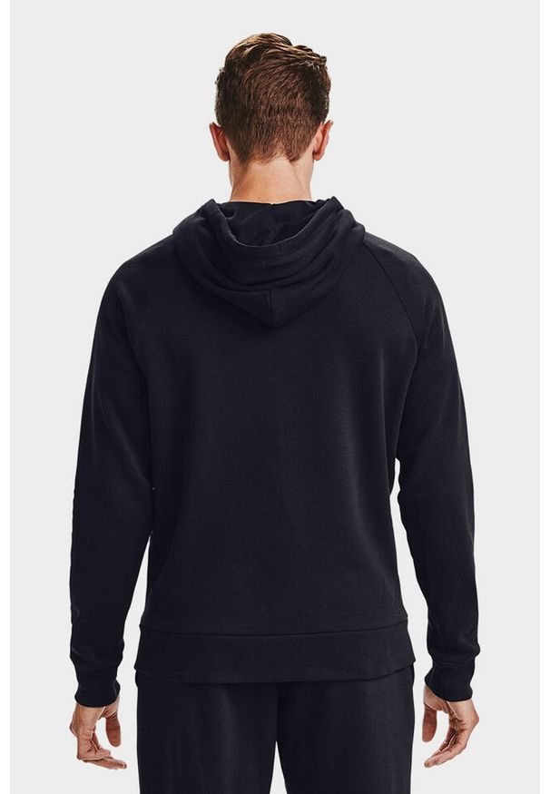 Bluza sportowa męska Under Armour Rival Fleece FZ Hoodie. Typ kołnierza: kaptur. Kolor: czarny. Styl: sportowy. Sport: fitness