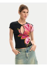 Desigual T-Shirt Dublin 26SWTK05 Czarny Regular Fit. Kolor: czarny. Materiał: bawełna #1