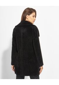 CINZIA ROCCA - Czarny płaszcz z wełny alpaki. Kolor: czarny. Materiał: wełna #2