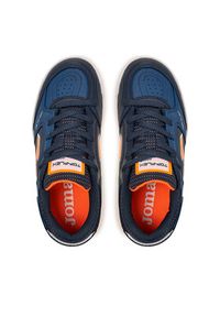 Joma Buty do piłki nożnej Top Flex Jr Indoor TPJW2433IN Niebieski. Kolor: niebieski. Materiał: skóra