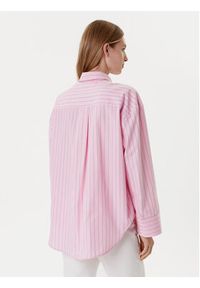TOMMY HILFIGER - Tommy Hilfiger Koszula New Easy WW0WW45892 Różowy Relaxed Fit. Kolor: różowy. Materiał: bawełna #5