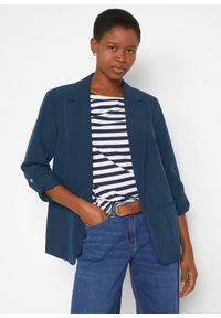 bonprix - Żakiet. Kolor: niebieski. Styl: klasyczny #1