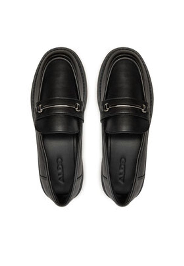 Aldo Loafersy Grundgens 13804483 Czarny. Kolor: czarny. Materiał: skóra