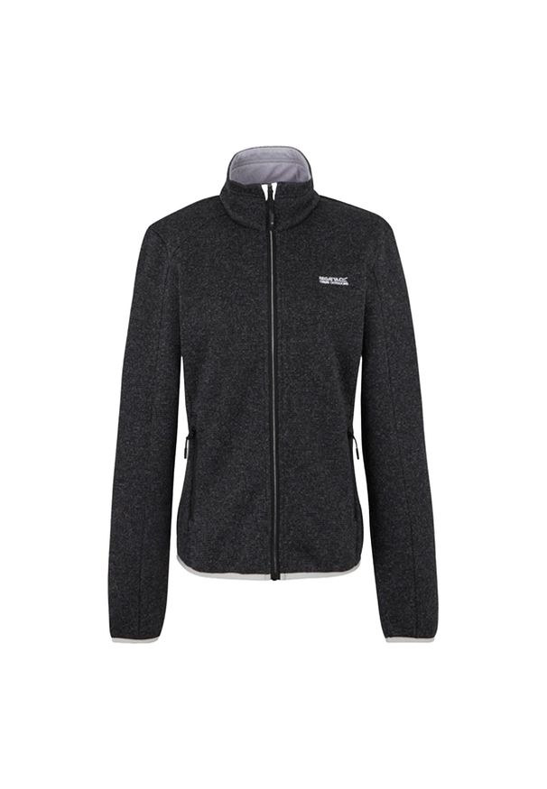 Regatta - Bluza Polarowa Damska Pełen Suwak Newhill. Kolor: czarny, brązowy, wielokolorowy. Materiał: polar. Sezon: zima. Styl: sportowy. Sport: turystyka piesza