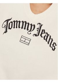 Tommy Jeans Sweter Grunge DW0DW16530 Écru Oversize. Materiał: syntetyk #5