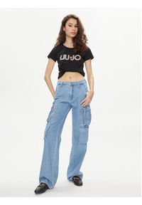 Liu Jo T-Shirt VA4105 JS003 Czarny Regular Fit. Kolor: czarny. Materiał: bawełna #3