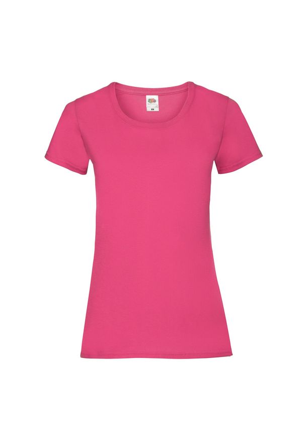 FRUIT OF THE LOOM - Koszulka Damska Valueweight. Kolor: różowy