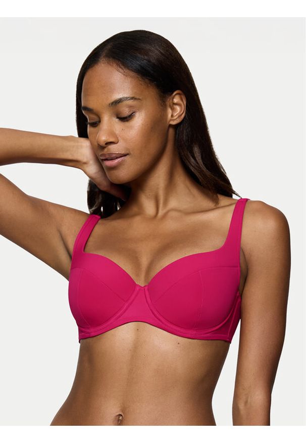 Triumph Góra od bikini Summer Twist 10222675 Różowy. Kolor: różowy. Materiał: syntetyk