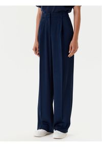 TOMMY HILFIGER - Tommy Hilfiger Spodnie materiałowe WW0WW46749 Granatowy Relaxed Fit. Kolor: niebieski. Materiał: wiskoza #1