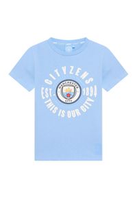 MANCHESTER CITY - Koszulka Manchester City dla dzieci. Kolor: niebieski. Materiał: bawełna. Sport: piłka nożna