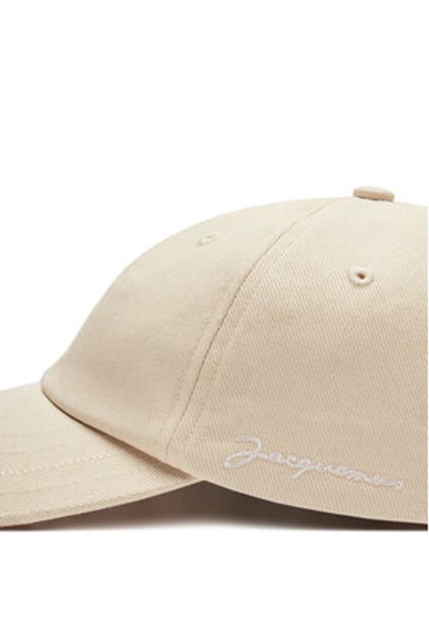 JACQUEMUS Czapka z daszkiem 216AC009U Écru. Materiał: materiał, bawełna