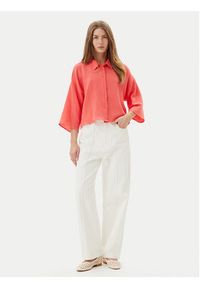 Vero Moda Koszula Natali 10279685 Różowy Standard Fit. Kolor: różowy. Materiał: bawełna #7