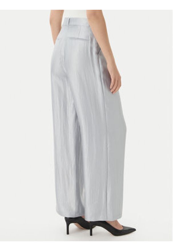 Eleh Spodnie materiałowe SS260403 Błękitny Relaxed Fit. Kolor: niebieski. Materiał: wiskoza