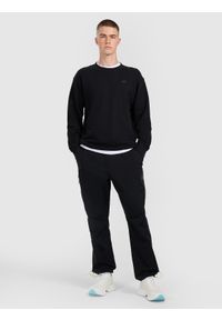 4f - 4F Bluza dresowa nierozpinana bez kaptura męska - czarna XXL. Okazja: na co dzień. Typ kołnierza: bez kaptura. Kolor: czarny. Materiał: dresówka. Styl: casual #2