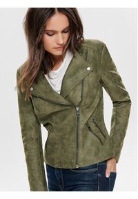 only - ONLY Kurtka z imitacji skóry Ava 15102997 Zielony Regular Fit. Kolor: zielony. Materiał: skóra #2
