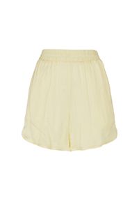 Damskie satynowe Szorty Urban Classics Resort. Kolor: żółty. Materiał: satyna. Długość: krótkie #1