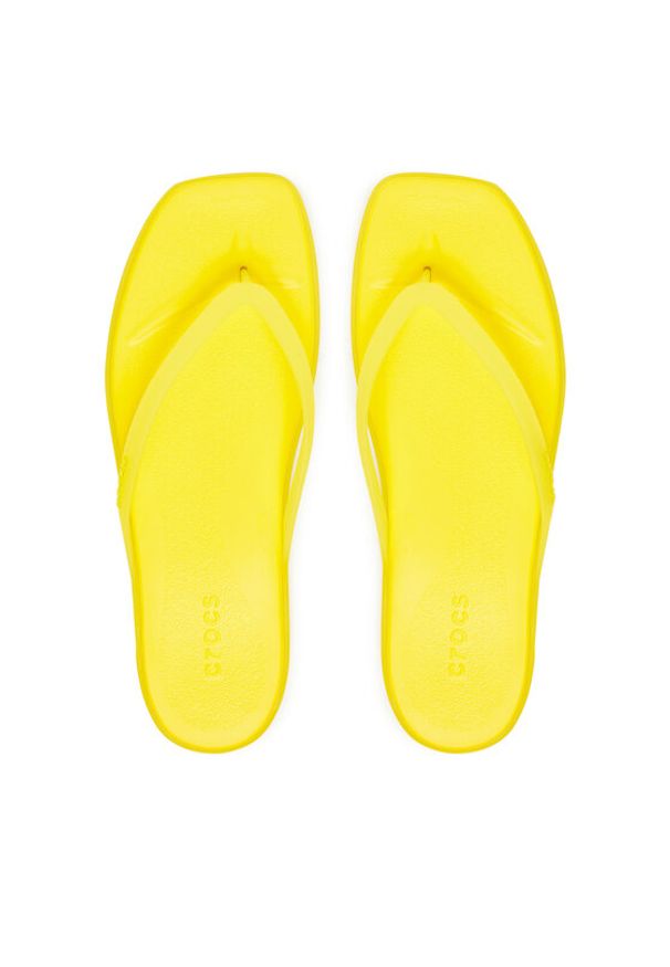 Crocs Japonki Miami Frosted Flip 211474 Żółty. Kolor: żółty