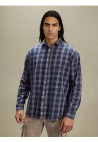Sinsay - Bawełniana koszula w kratę - szary. Kolor: szary. Materiał: bawełna #1