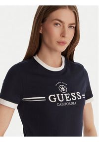 Guess T-Shirt V6GI08 K2975 Granatowy Regular Fit. Kolor: niebieski. Materiał: bawełna #3
