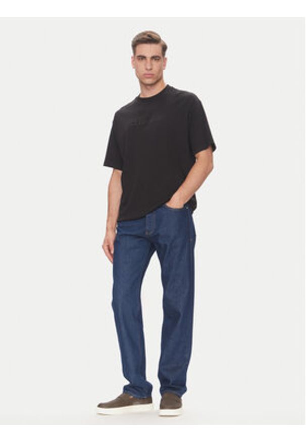 Calvin Klein T-Shirt LV04LC206G Czarny Relaxed Fit. Kolor: czarny. Materiał: bawełna