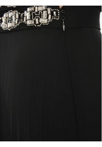 Elisabetta Franchi Spódnica plisowana GO-050-37E2-V400 Czarny Regular Fit. Kolor: czarny. Materiał: syntetyk #3