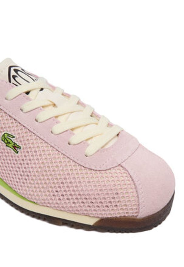 Lacoste Sneakersy Athleisure 51SFA0051 Różowy jasny. Kolor: różowy. Materiał: materiał
